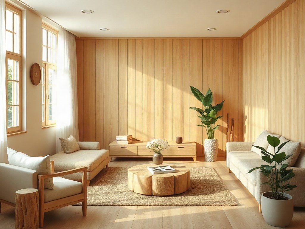 Nội thất gỗ hài hòa phong thủy