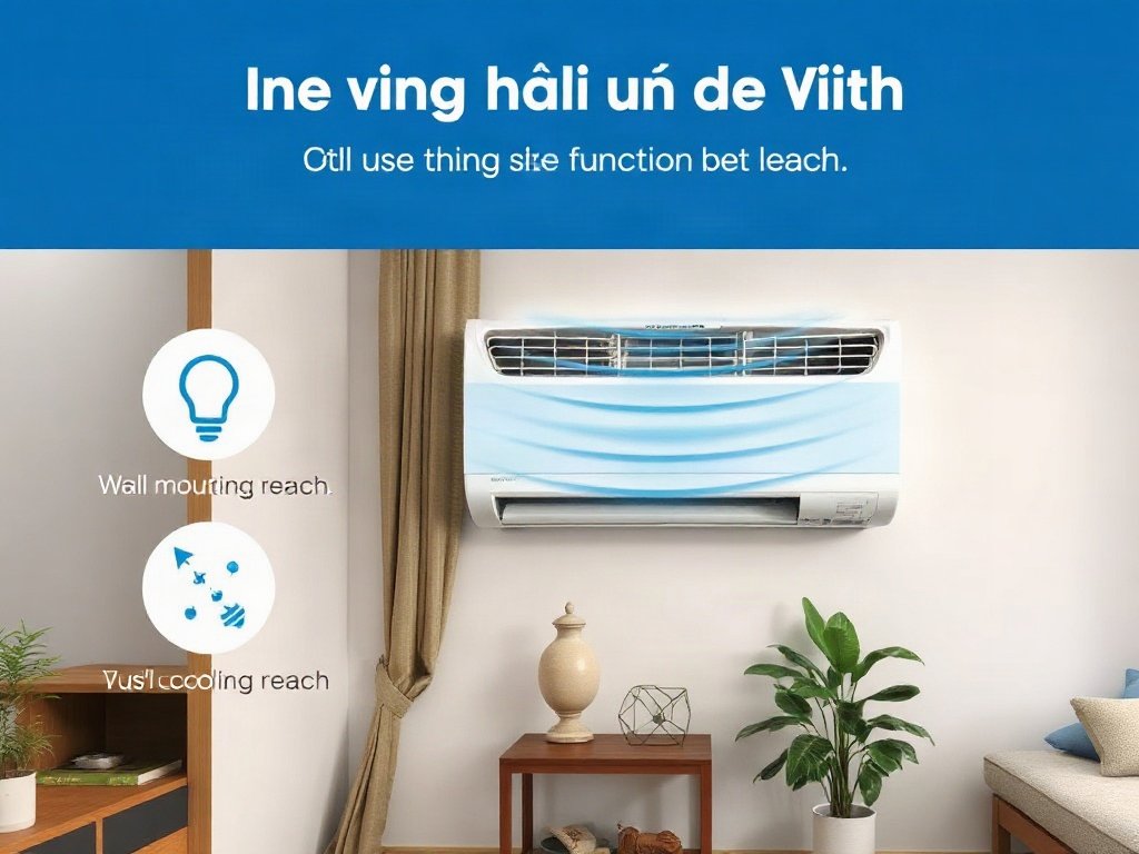 Kích thước và khả năng làm mát của máy lạnh treo tường tại nhà