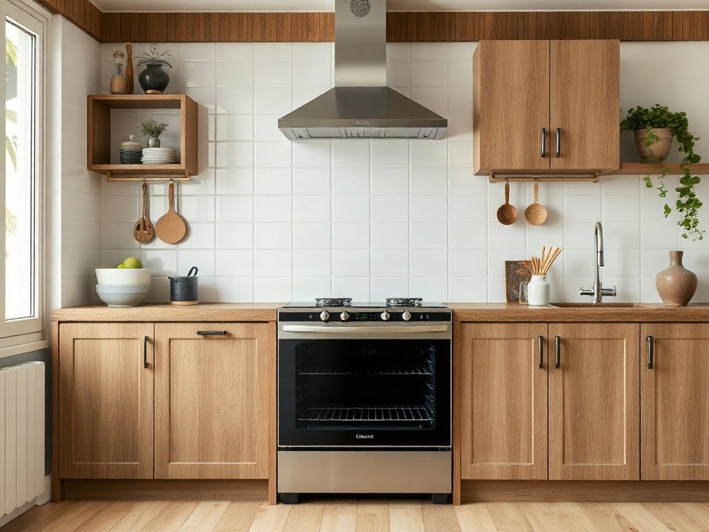 Lò nướng thép không gỉ với kích thước phù hợp trong căn bếp Việt.