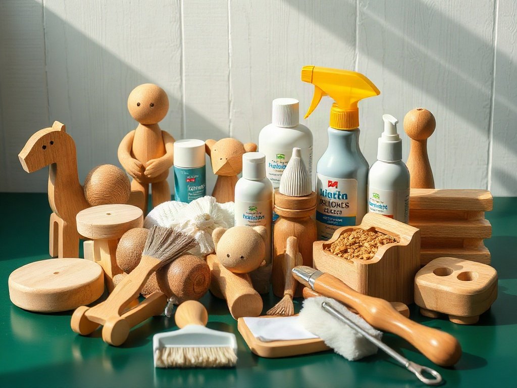Bố cục gợi ý chọn mua và bảo quản đồ chơi bằng gỗ trong nhà Việt.