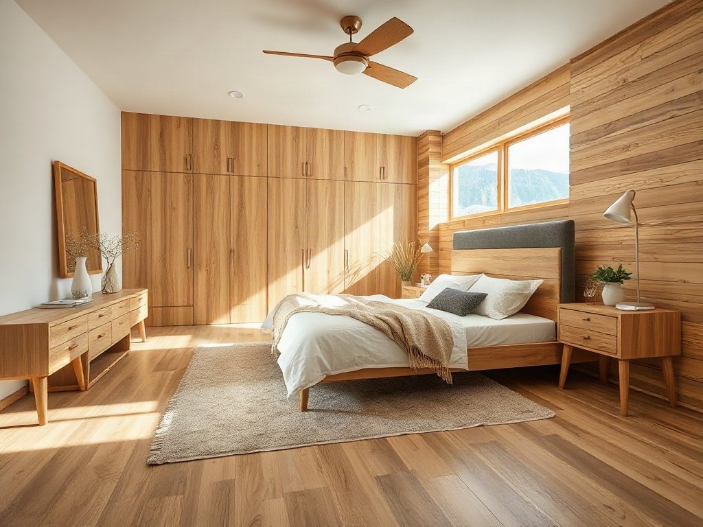 Bố cục nội thất gỗ phòng ngủ và hướng dẫn bảo quản giữ mùi thơm.