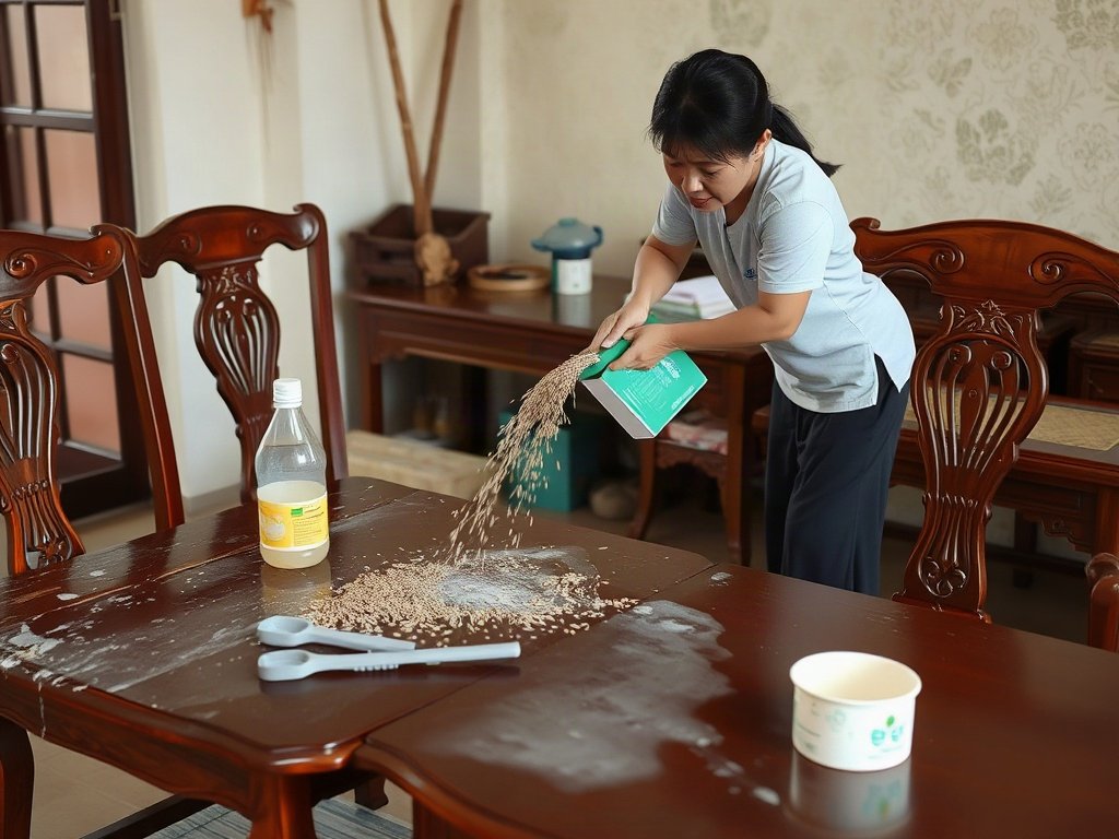 Mẹo làm sạch đồ gỗ bằng nước vo gạo hiệu quả tại nhà