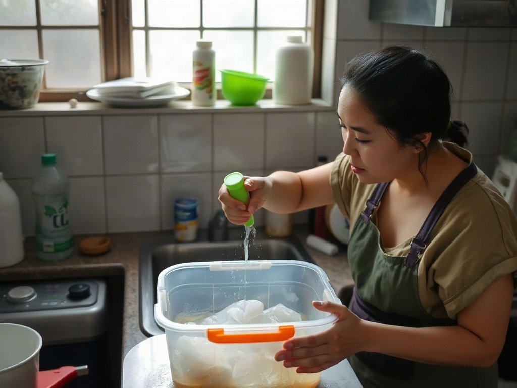 Người Việt sử dụng nước rửa chén để làm sạch nhựa bị dính dầu.