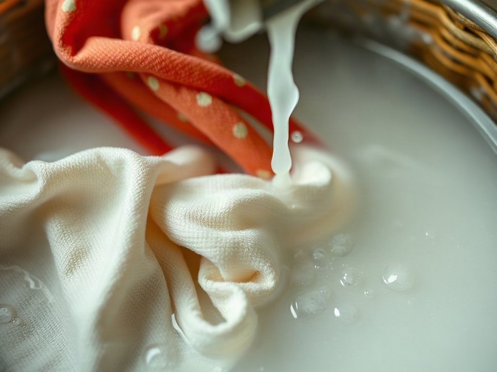 Quần áo ngâm trong dung dịch baking soda