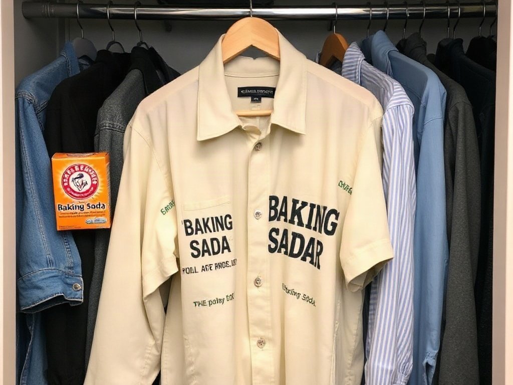 Sử dụng baking soda để hút mùi thuốc lá trong tủ quần áo
