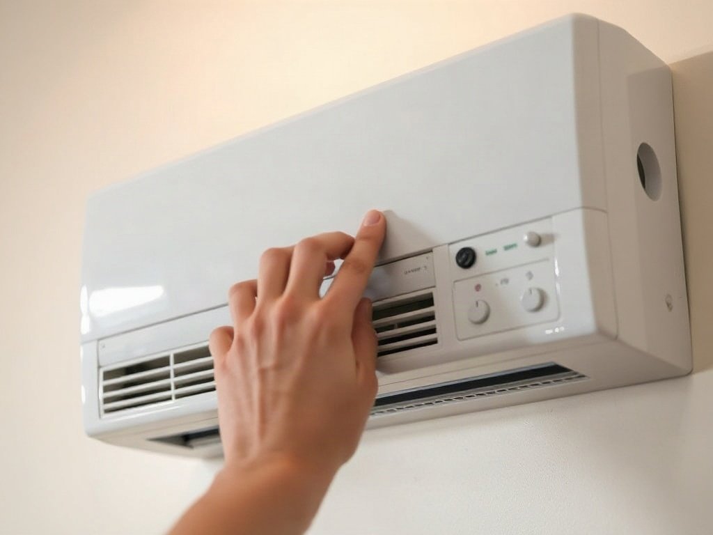 Tắt điện máy lạnh treo tường trước khi vệ sinh.